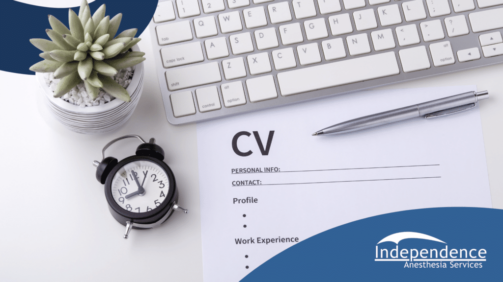 12 Anesthesia Provider CV Tips